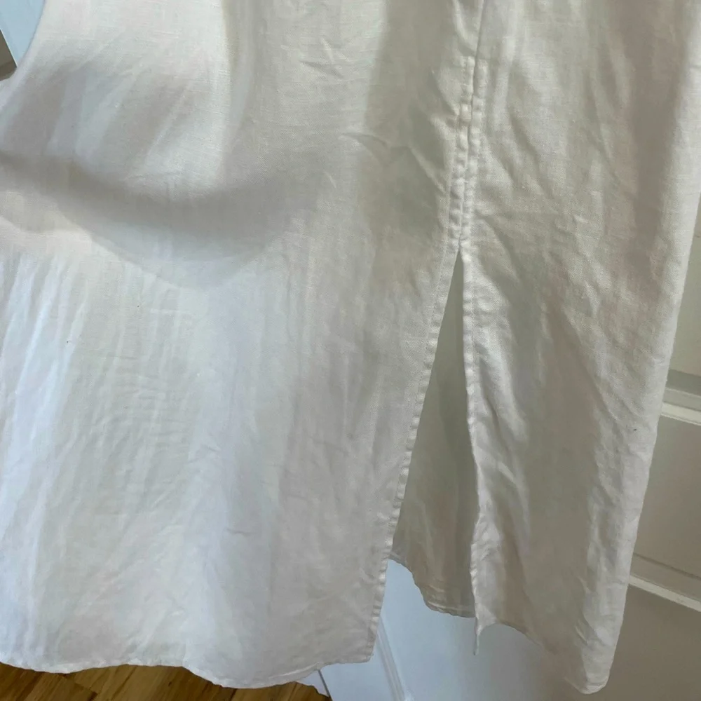 Reformation Seaside Linen Dress in White - Picture 6 of 6